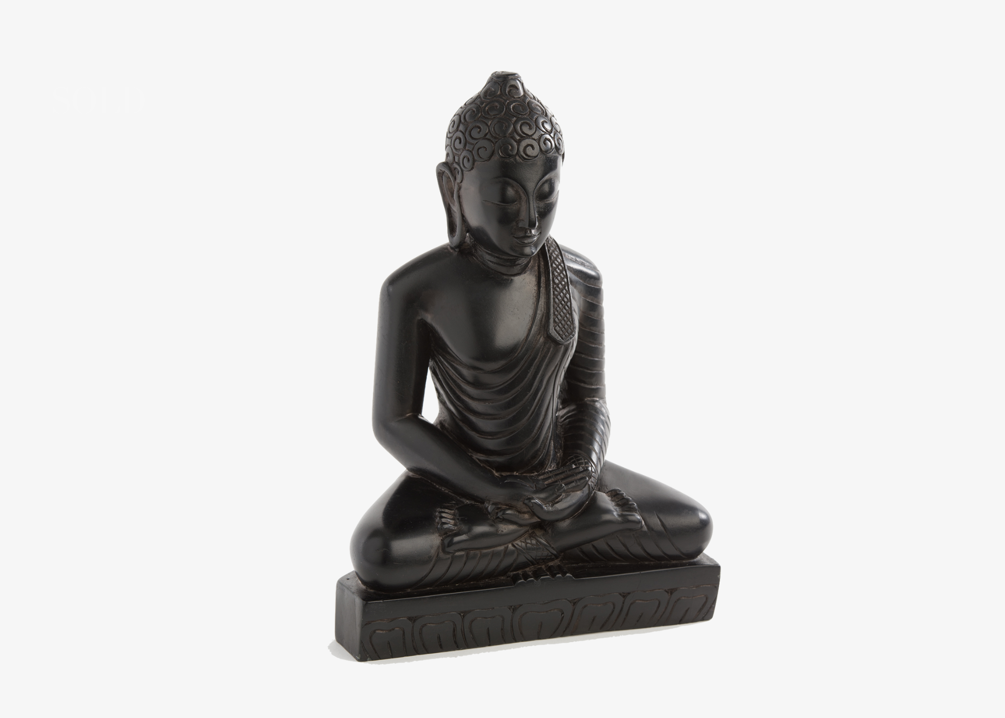 Sitting Buddha - Soft Granite (Medium, 30cm)、mySite、topwebapps