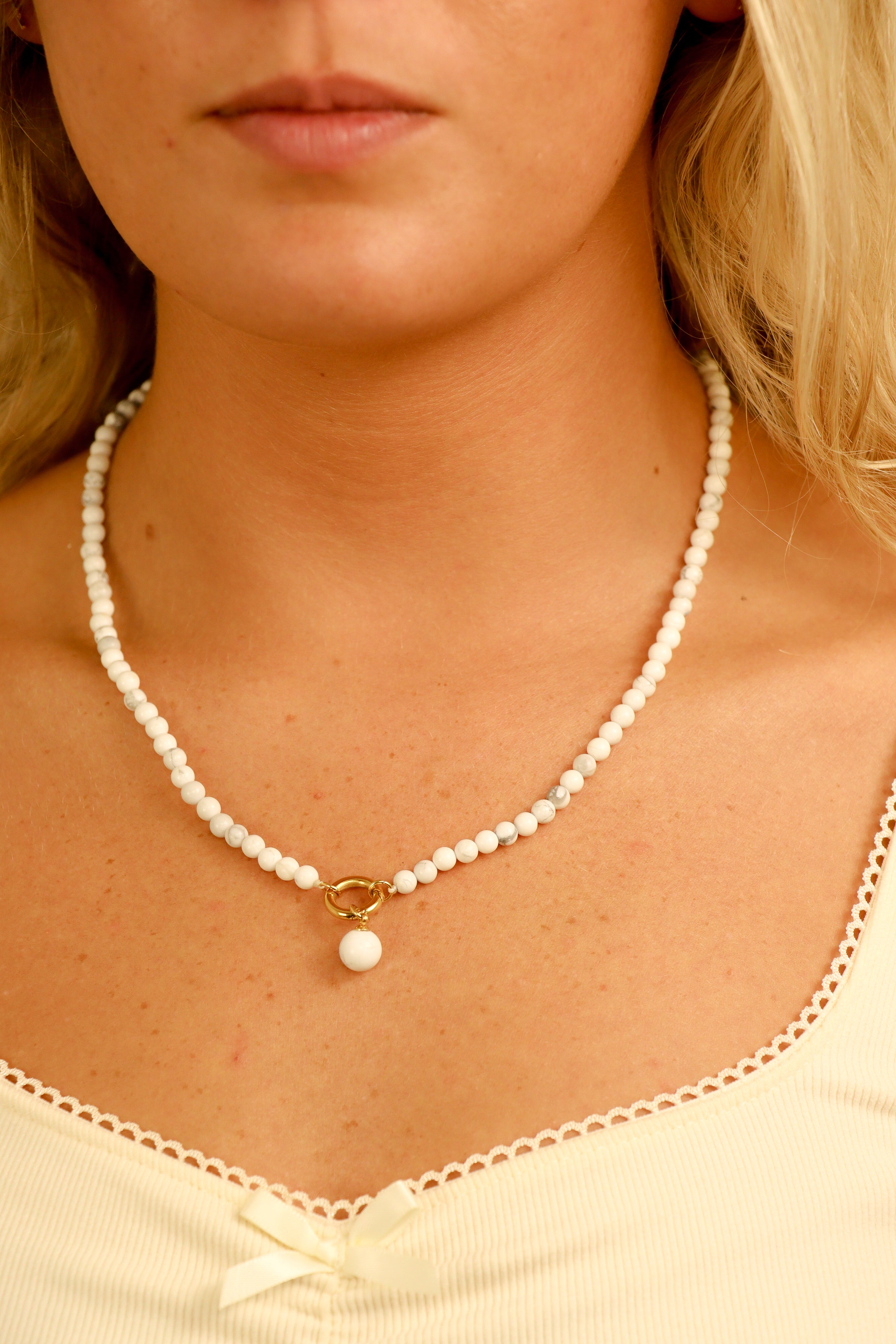 18K Gold PVD Stainless Steel Semi Precious Natural Stone Charms / SBB0306、mySite、dreamappss