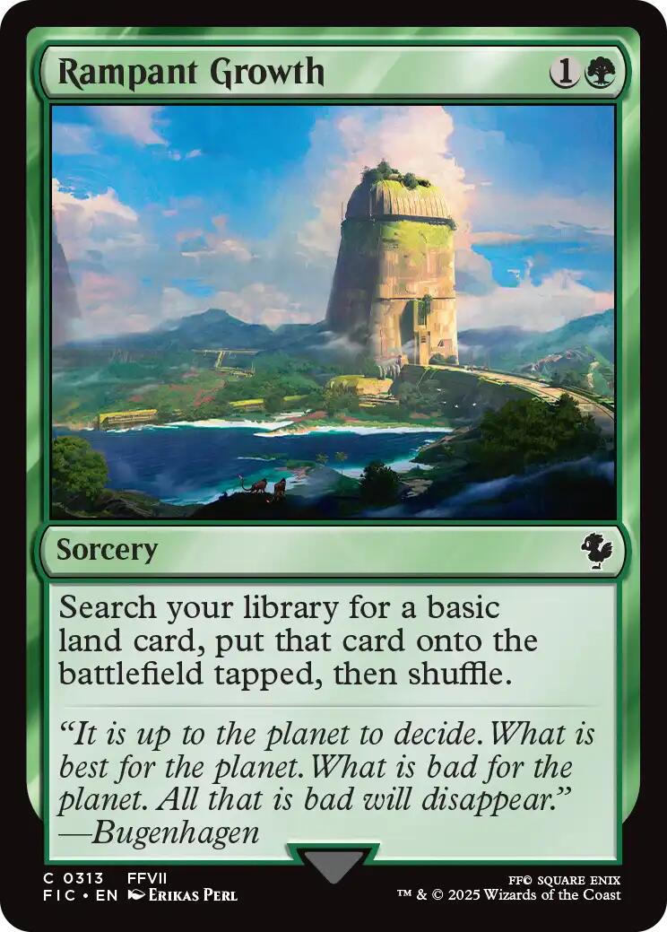 Rampant Growth (Surge Foil) FINAL FANTASY Commander、mySite、waistdrama