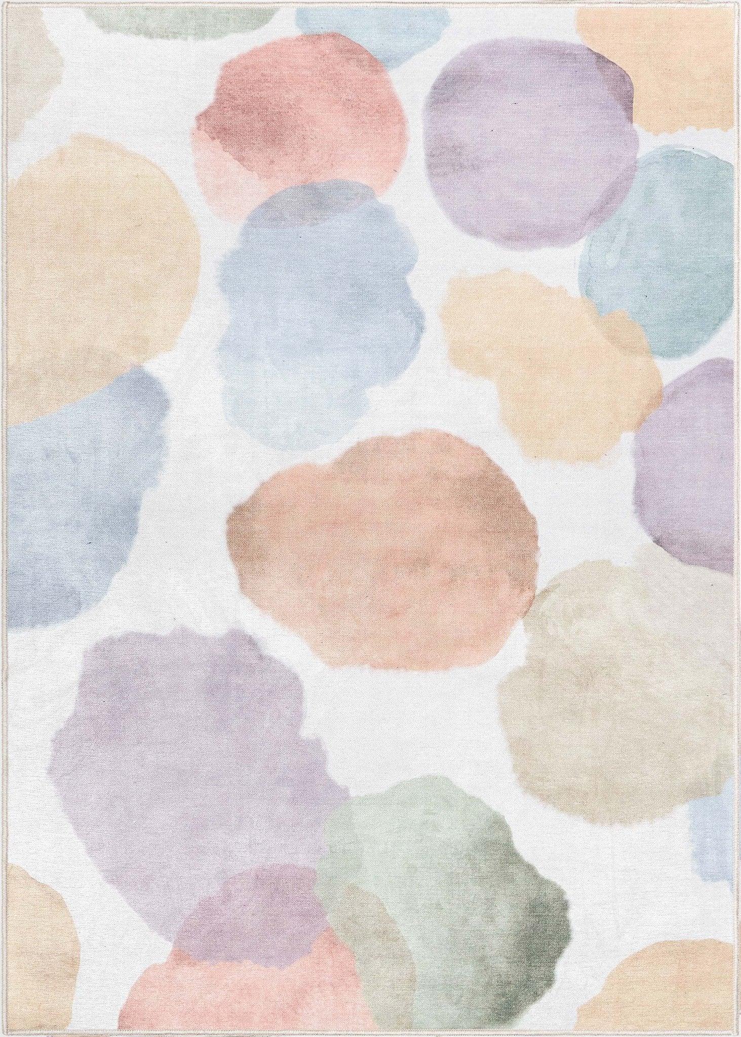 Watercolor Dot Modern Multi Color Area Flat-Weave Rug、mySite、gigharbornorthrealestate