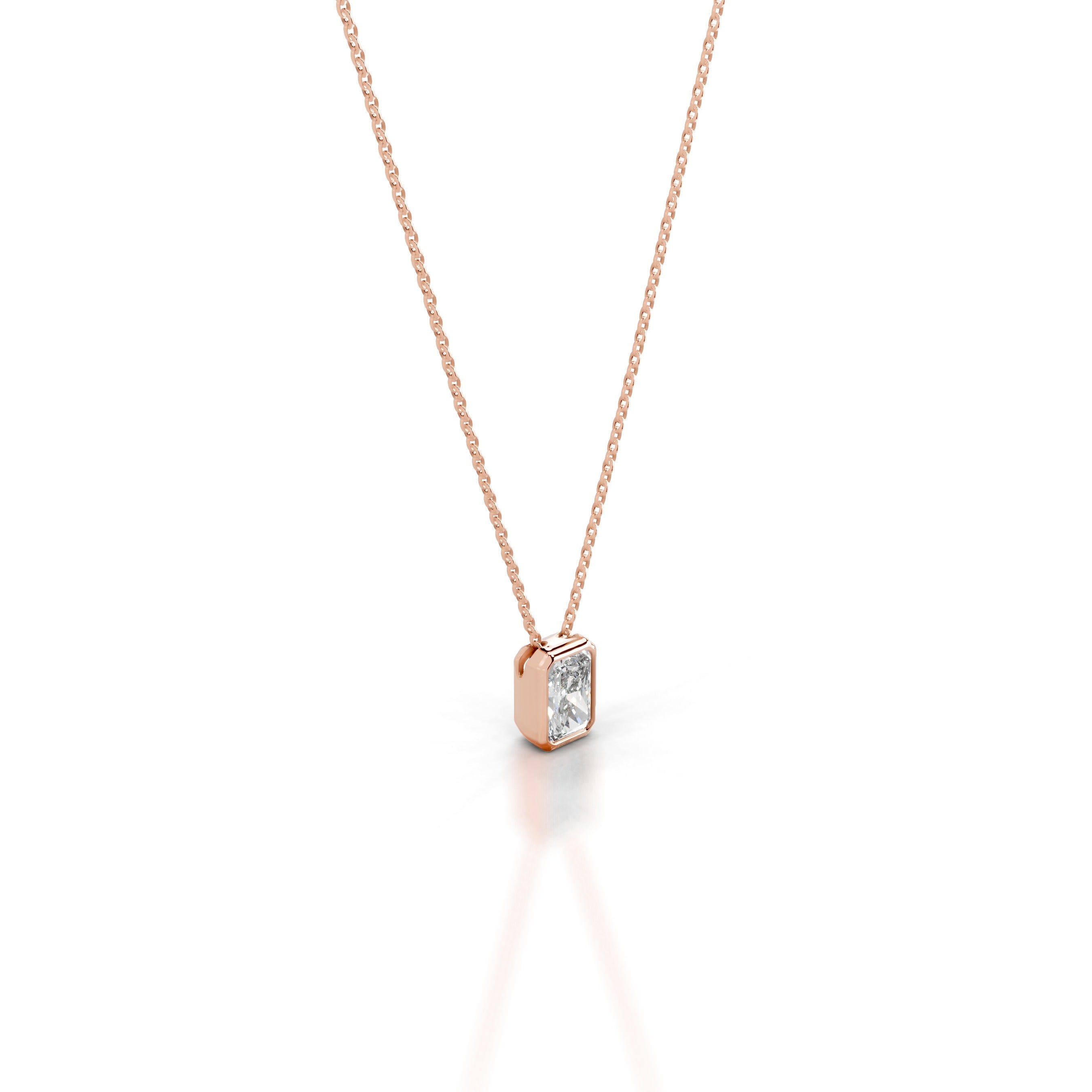 Gianna Lab Grown Diamond Pendant - 14K Rose Gold、mySite、hinf8tx79