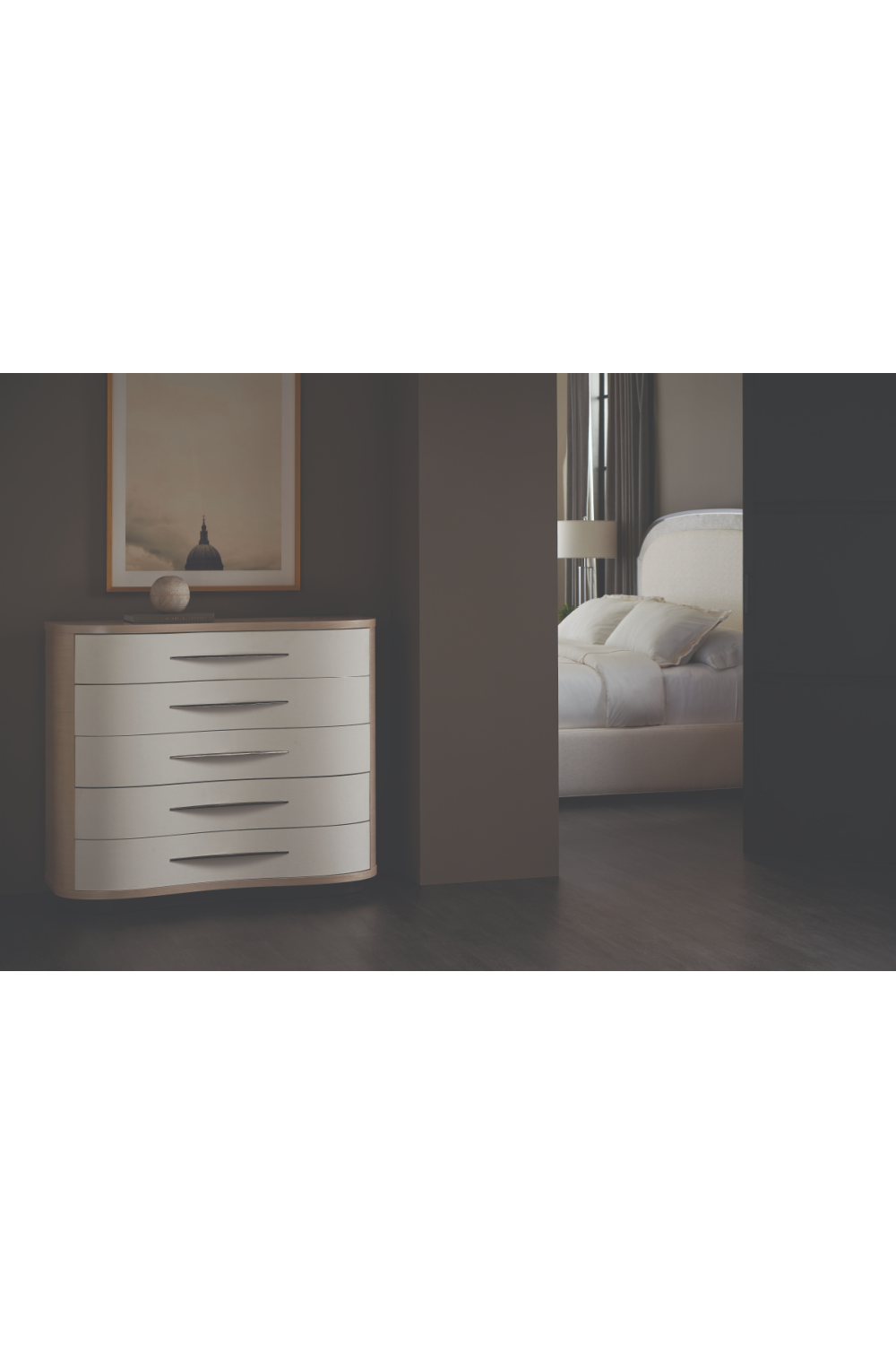 Vinyl Curved Dresser | Caracole Meandrous、mySite、neckold