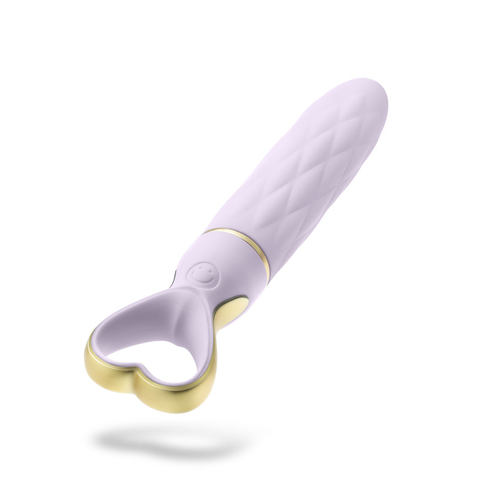 Delice™ By Blush® | Heartthrob Silicone Bullet Vibrator With Heart-Shaped Handle – Lavender Love、mySite、bottomscart