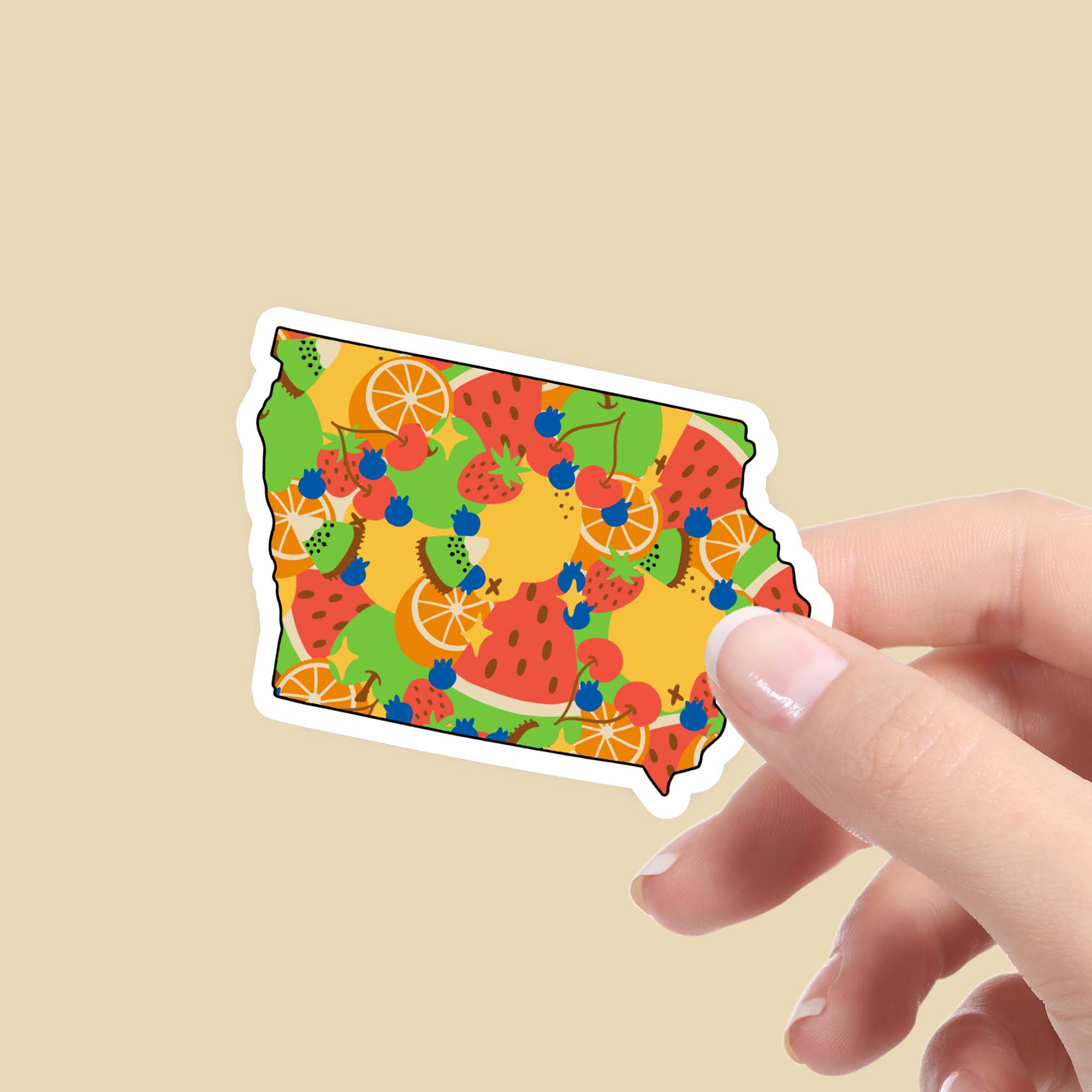  Iowa Fruit Pattern Sticker、mySite、elrpsem3k