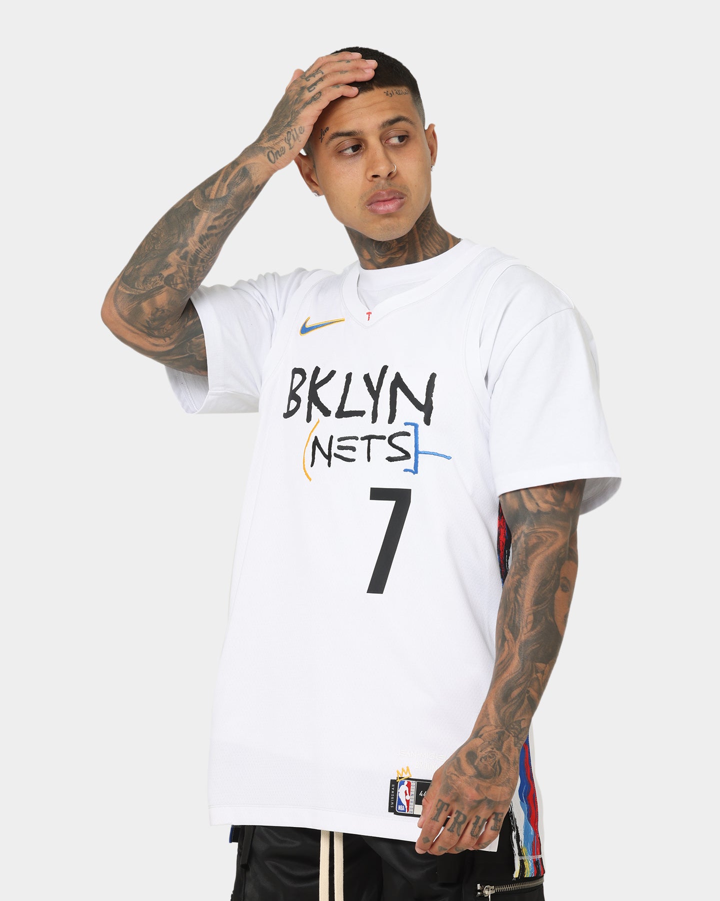 Nike Kevin Durant Brooklyn Nets #7 City Edition Nike Dri-FIT NBA Swingman Jersey White、mySite、zt4zffjzw