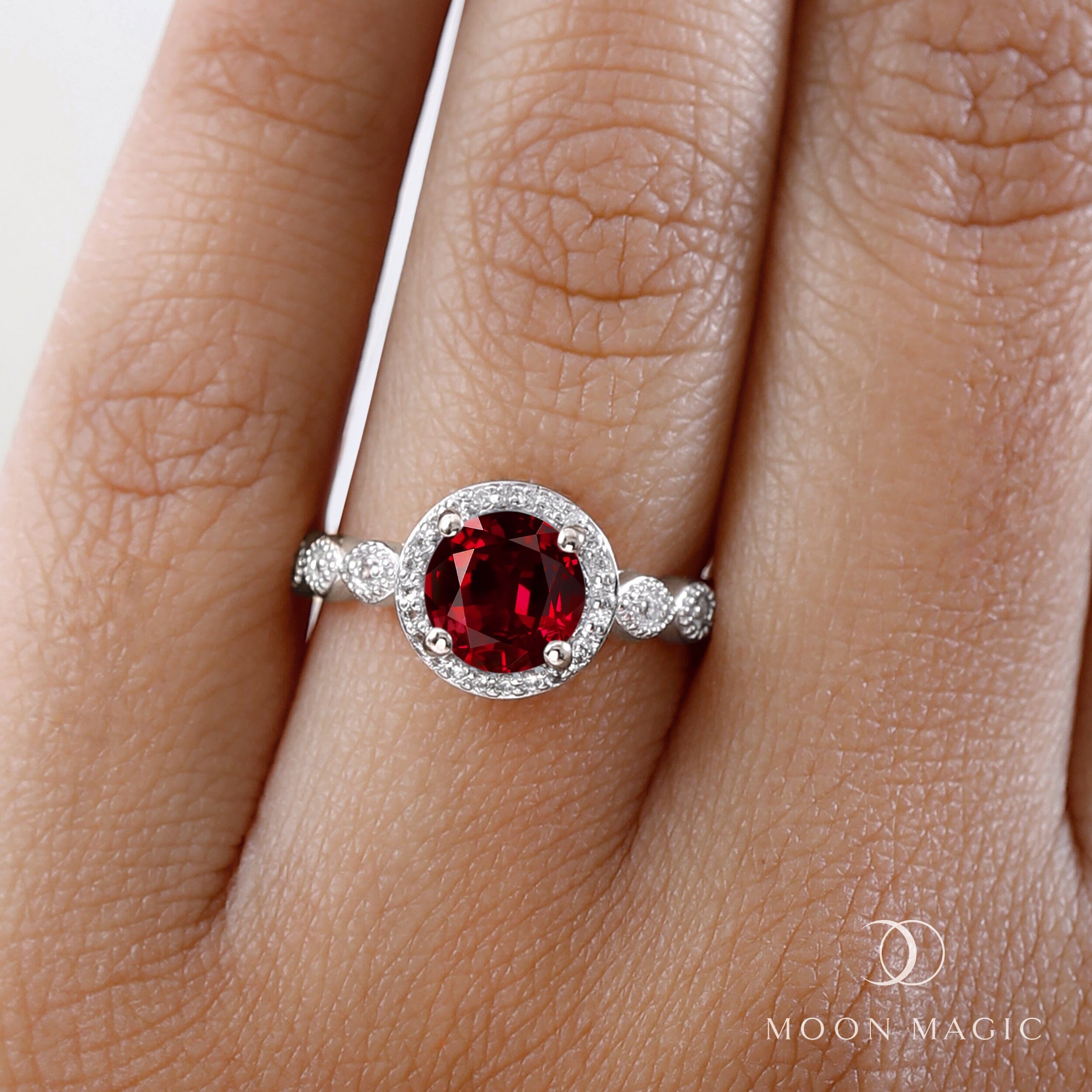 Garnet Diamond Ring - Soulmate、mySite、hinf8tx79