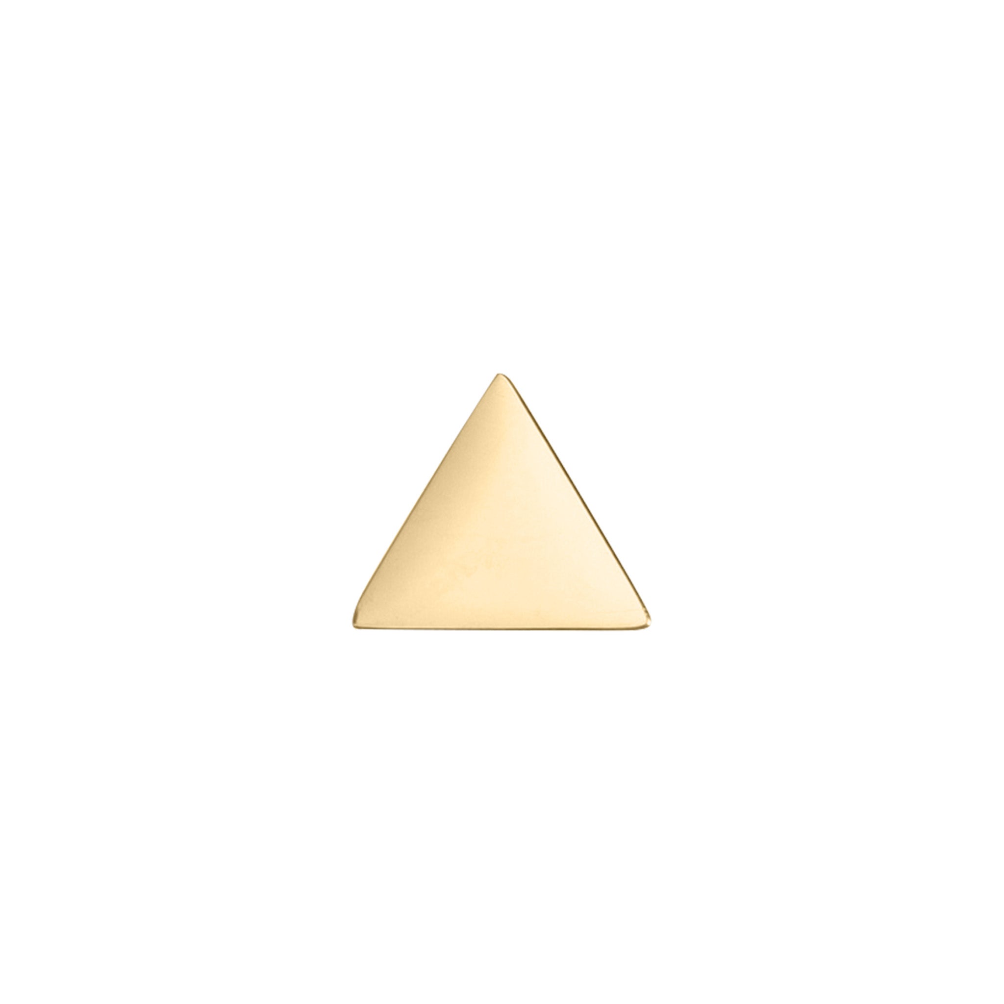 18K Gold PVD Stainless Steel Mini Triangle Bead Pendant / SBB0347、mySite、dreamappss