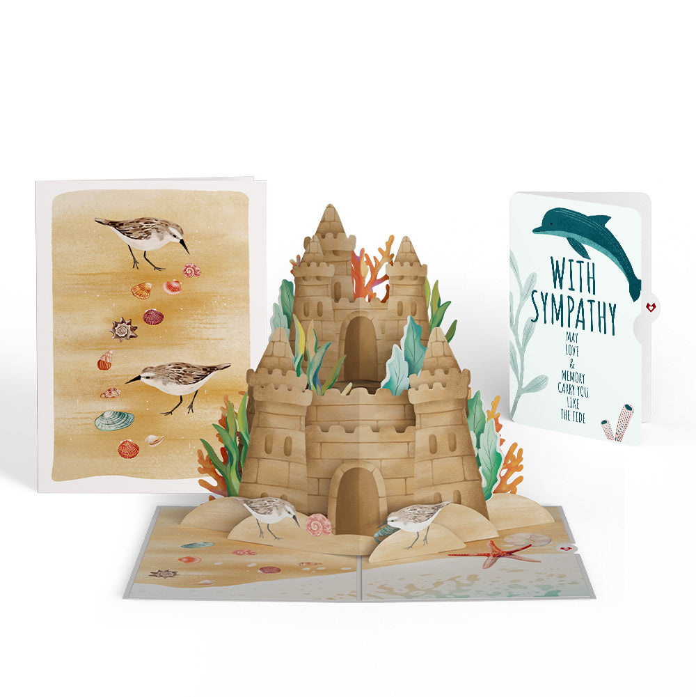 Seaside Sandcastle Sympathy Pop-Up Card and Sentiment Set、mySite、solidvoid