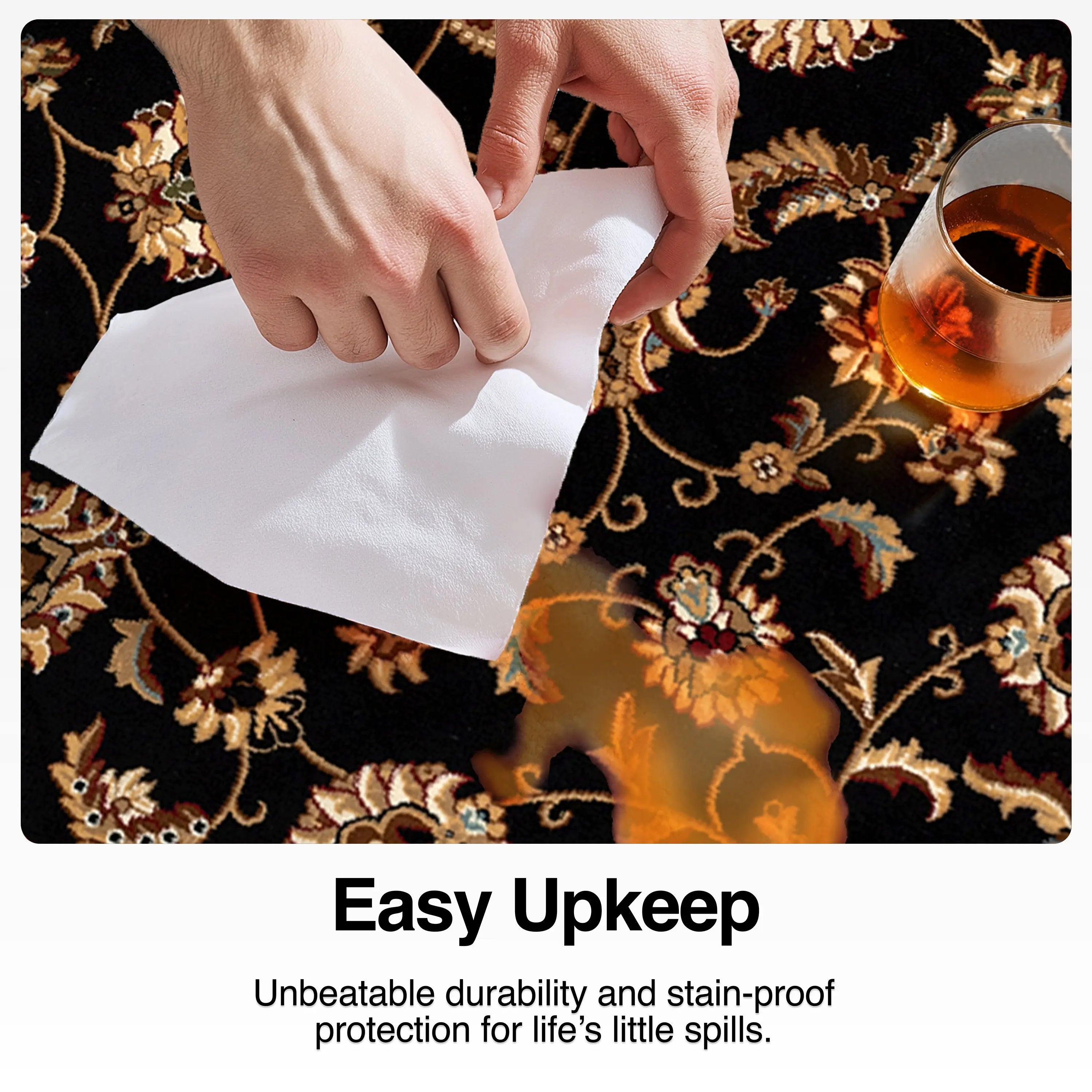 Sarouk Custom Size Runner Traditional Black 27 Inch Wide x Choose Your Length Hallway Runner Rug、mySite、gigharbornorthrealestate