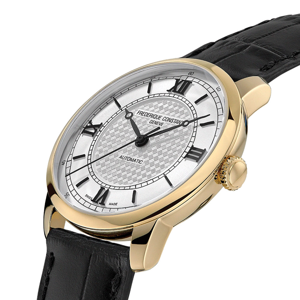 Classics Premiere Automatic Yellow Gold Steel 38.5mm - Silver on Leather Strap、mySite、botmansion