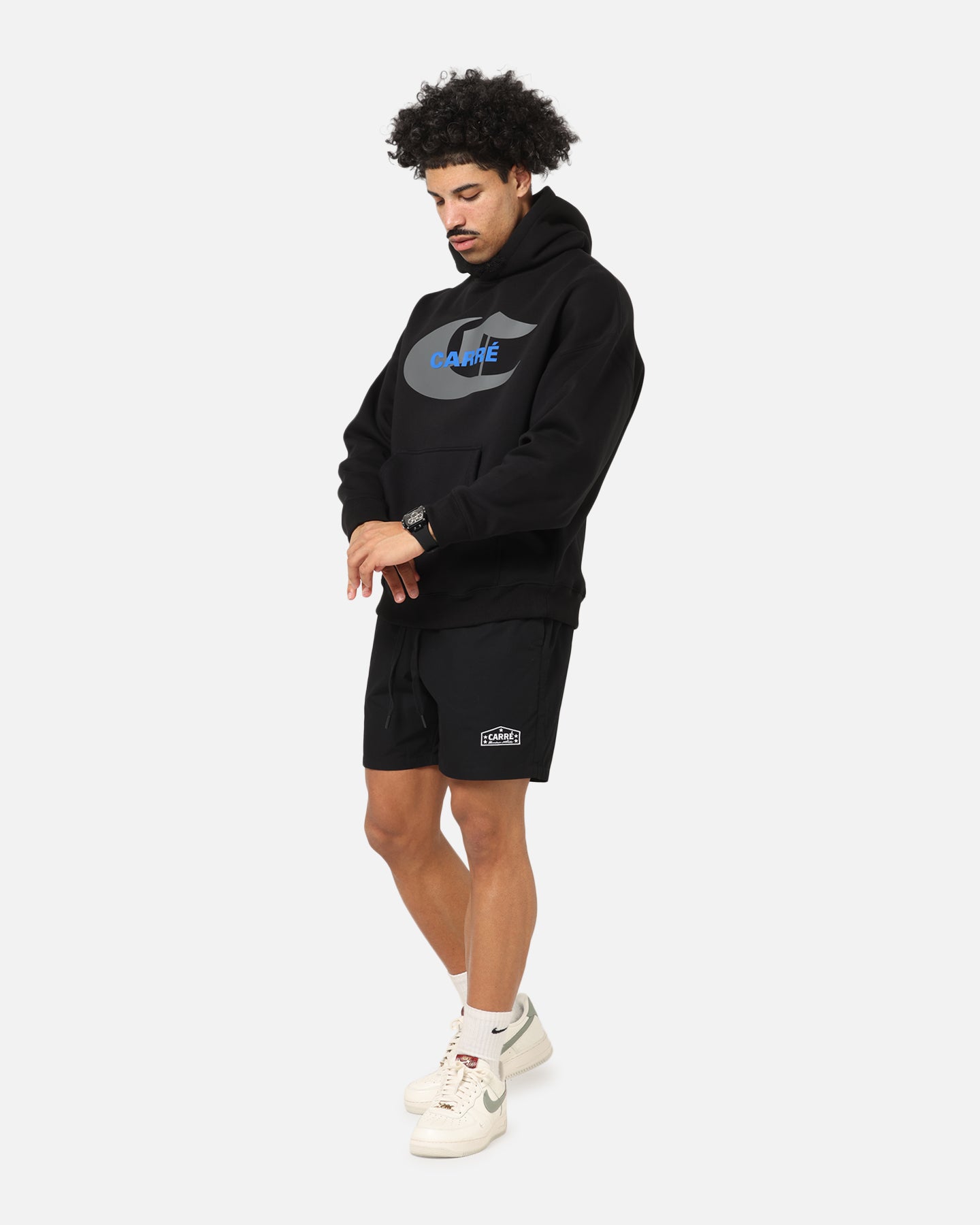 Carre Crested Hoodie Black、mySite、zt4zffjzw