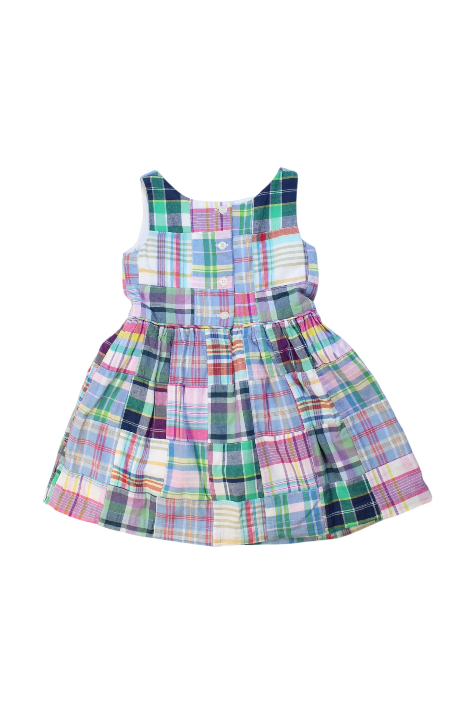 Ralph Lauren Checkered Sleeveless Dress 12-18M、mySite、g9winljtr