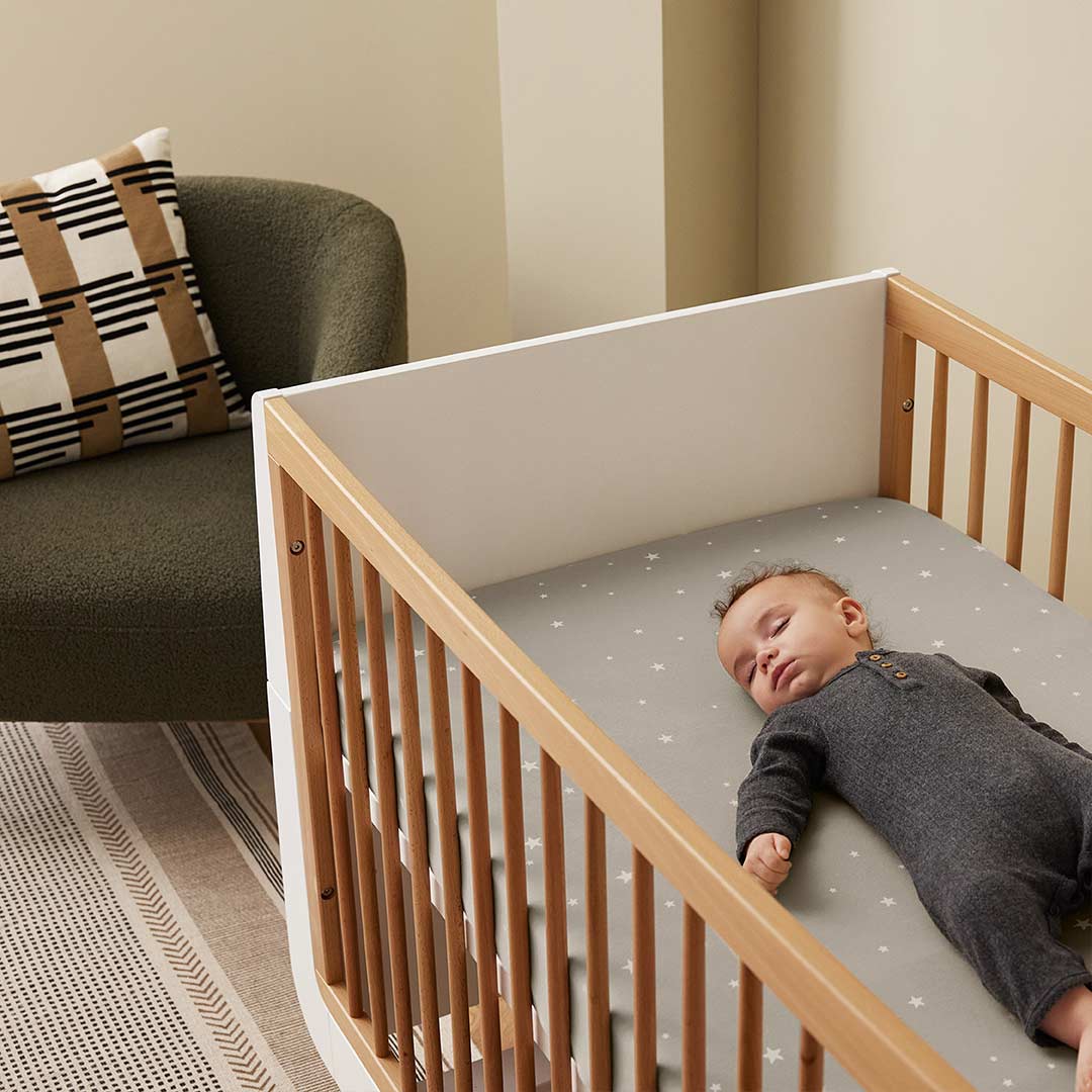  Snuz Twin Pack Cot Bed Sheets - Grey Star、mySite、merchandisen