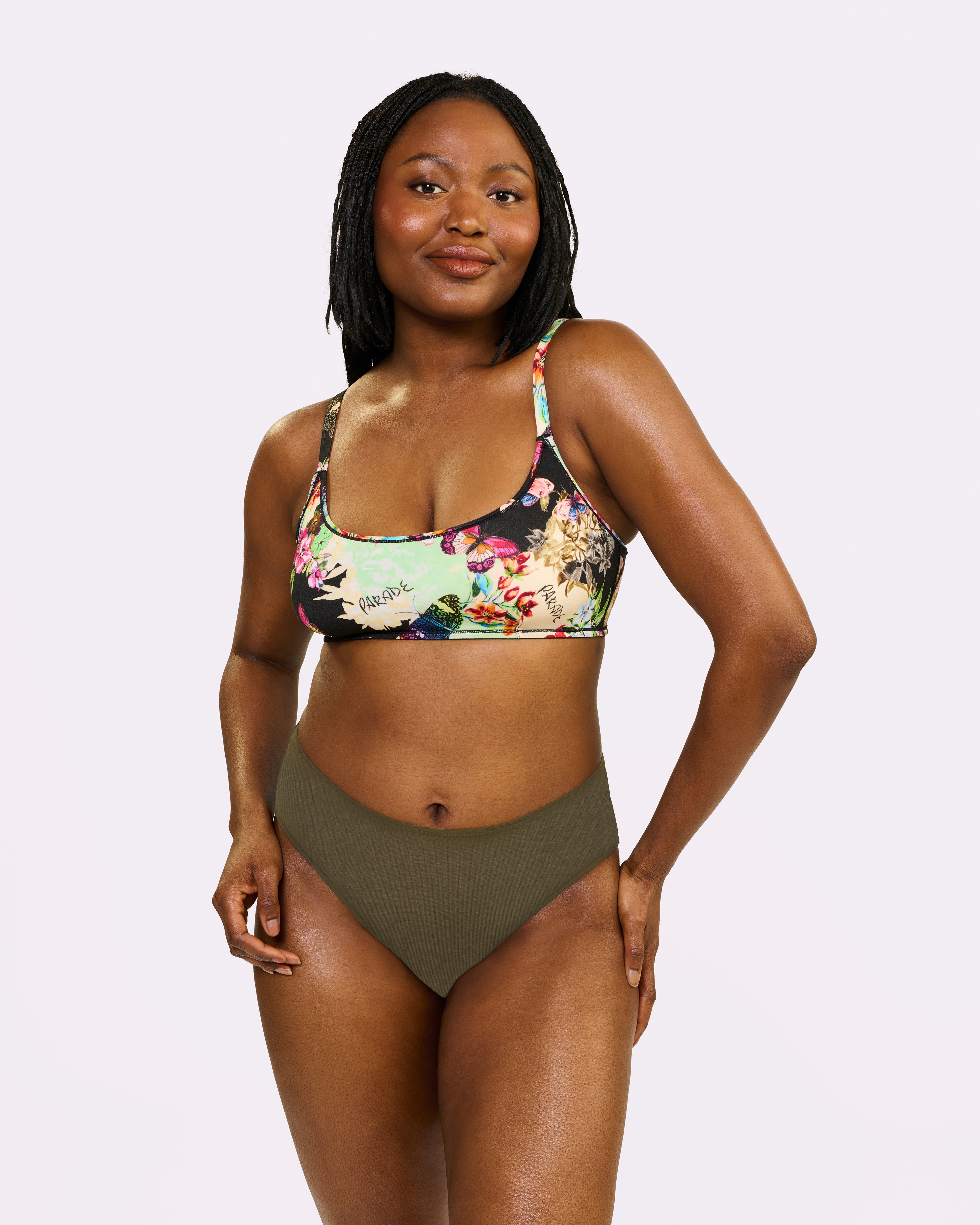 Vintage High Rise Brief | New:Cotton (Olive Night)、mySite、bengalsvssteelers