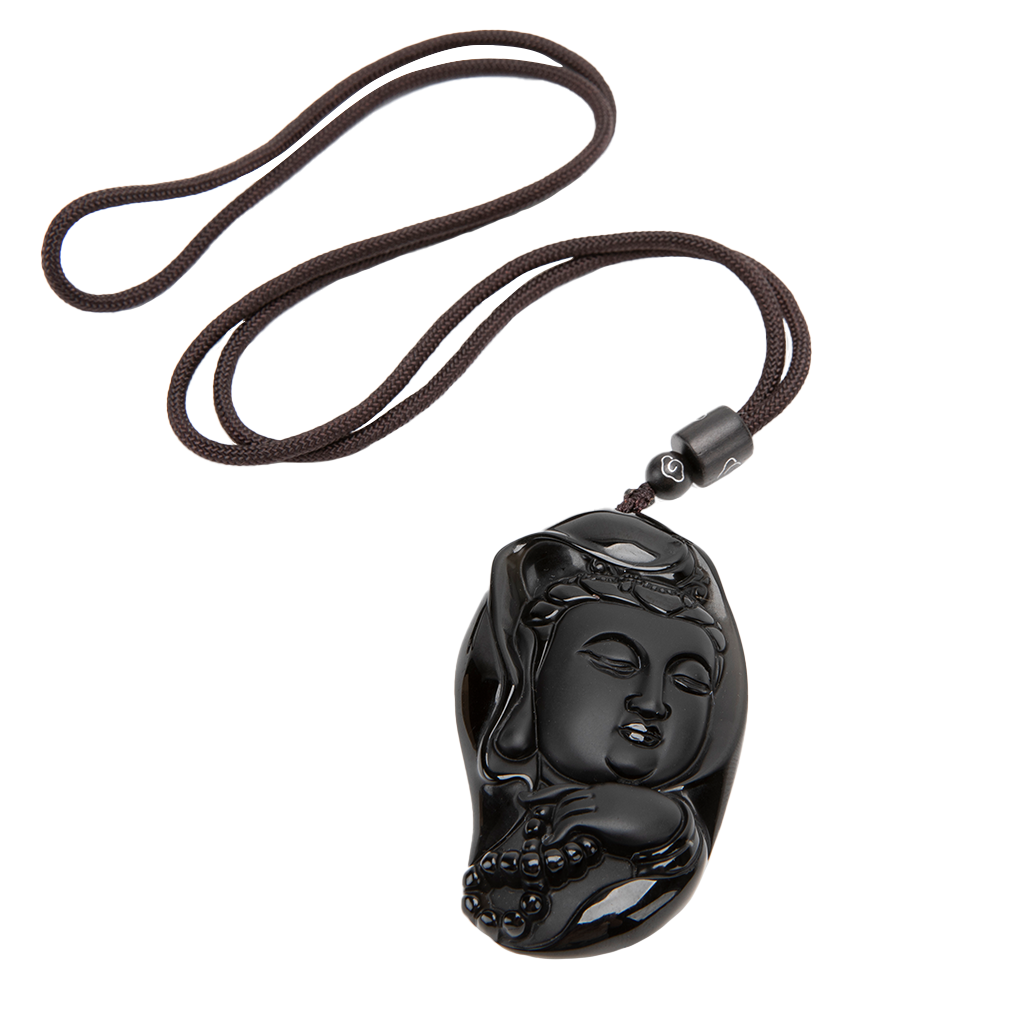 Black Obsidian Amulet Necklace、mySite、topwebapps