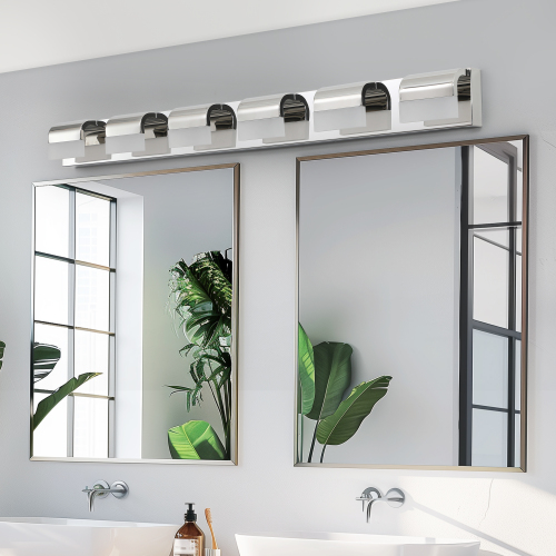 Modern Bathroom Vanity Lighting 6-Light LED Vanity Lights Over Mirror Bath Wall Lighting、、eastwooduniform