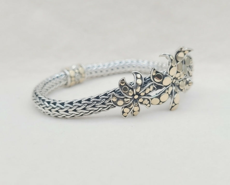 John Hardy Dot Ayu Frangipani Flower Bracelet With Gold、mySite、hinf8tx79
