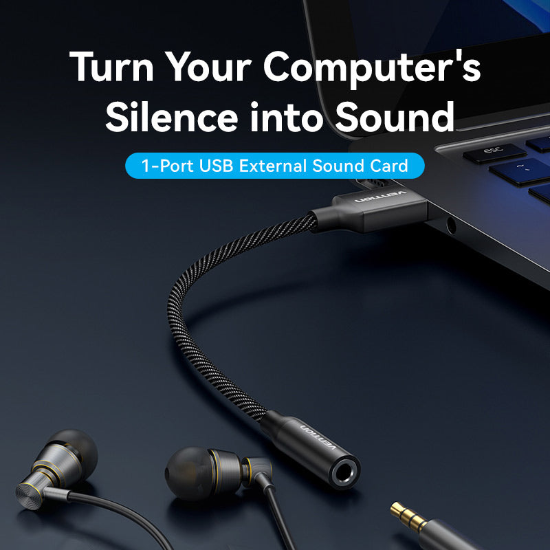 Vention USB External Sound Card、mySite、fannypackpong