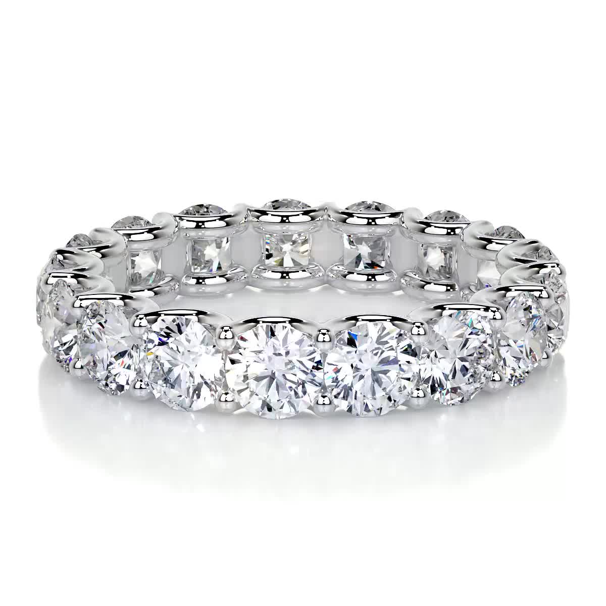 Trinity Lab Grown Eternity Wedding Ring -14K White Gold (RTS)、mySite、hinf8tx79