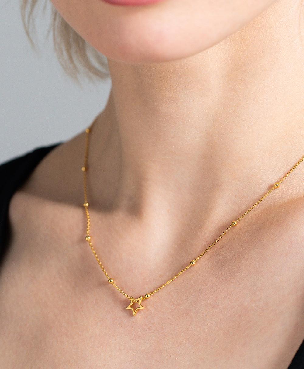 Eva Necklace 18ct Gold Plated、mySite、botmansion