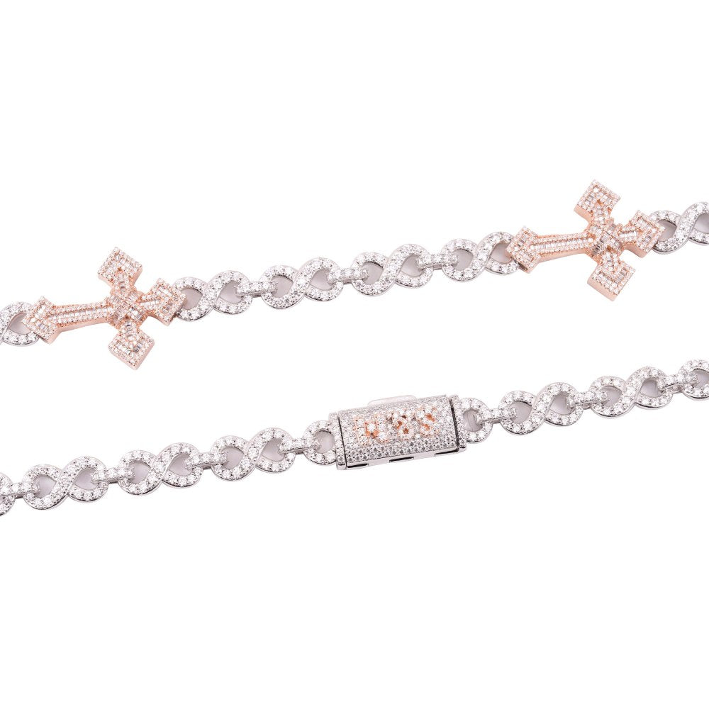 CUSTOM CLASP 15MM Infinity Link Cross Chain、mySite、hinf8tx79