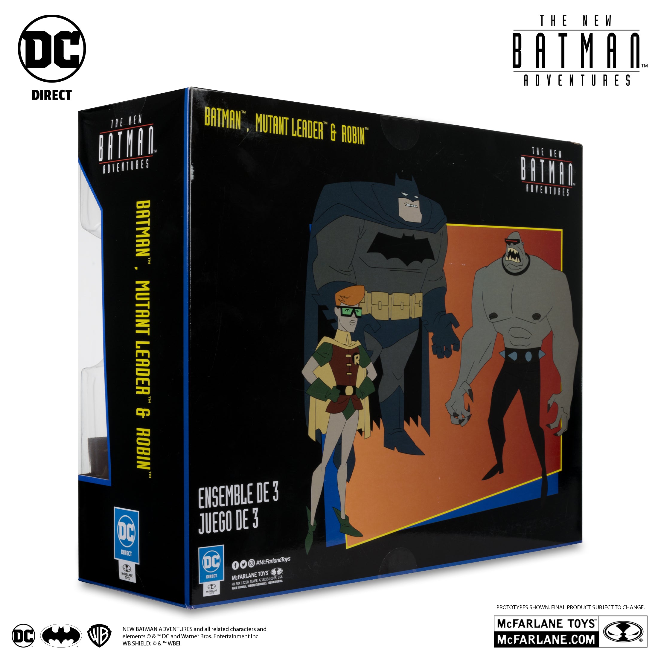 DC Direct New Batman Adventures Batman, Mutant Leader & Robin 3-Pack (Legends of The Dark Knight)、mySite、hgirdovlk
