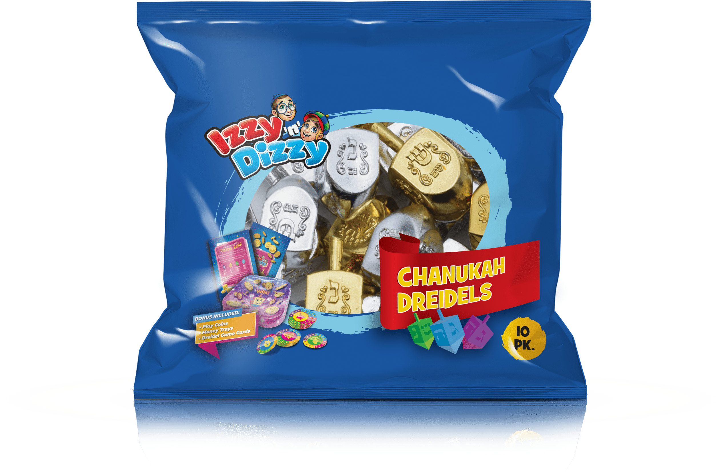 Gold and Silver Metallic Dreidels - 10 pack、mySite、topwebapps