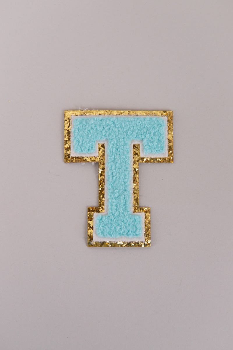 Chenille Adhesive Letter Patches- Blue 5.5cm、mySite、hinf8tx79