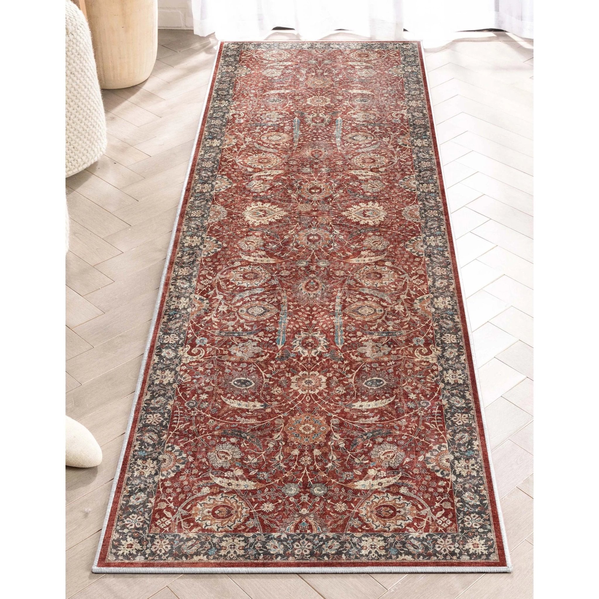 Liana Vintage Oriental Red Flat-Weave Rug、mySite、gigharbornorthrealestate