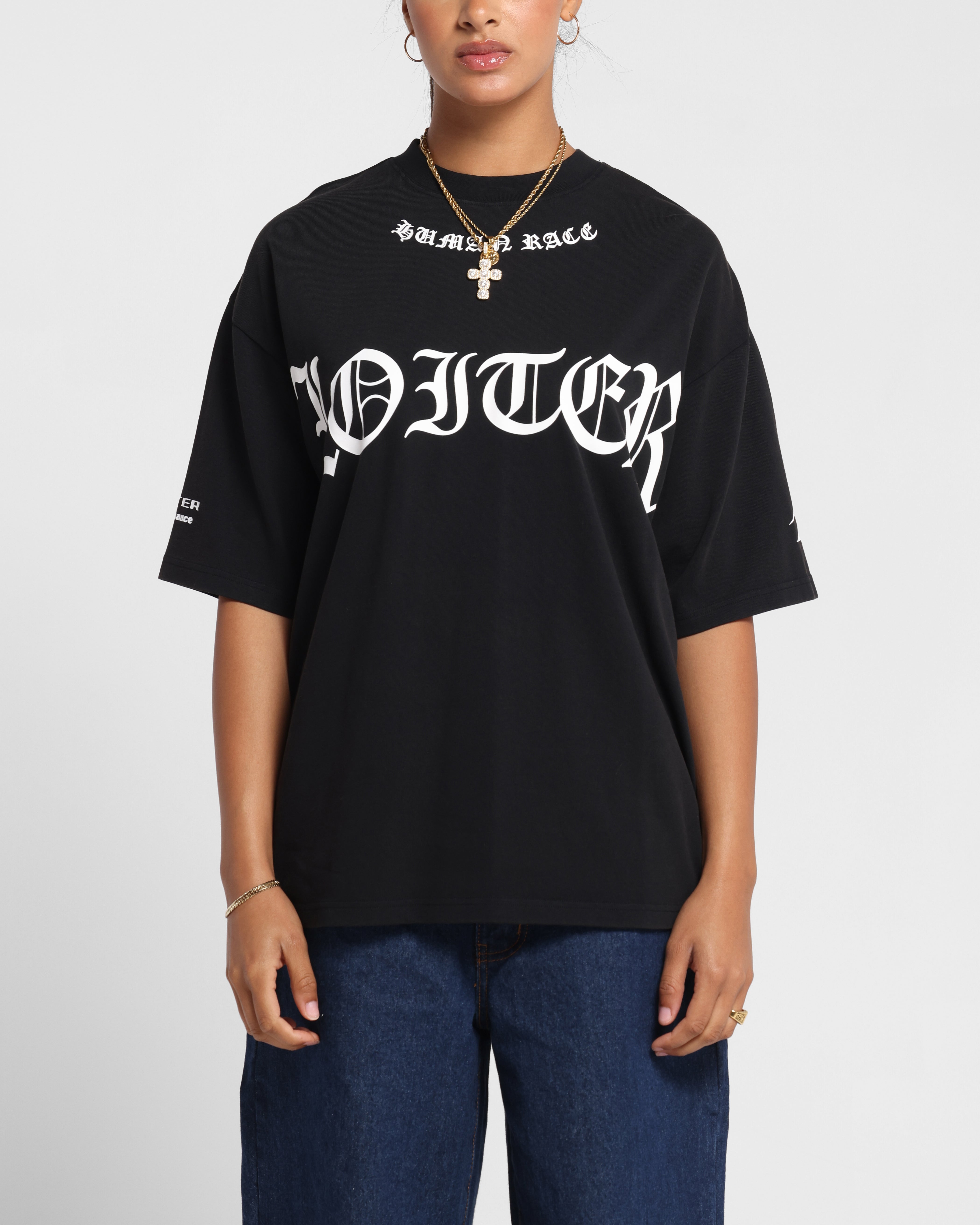 Loiter Biker Vintage T-Shirt Vintage Black、mySite、zt4zffjzw