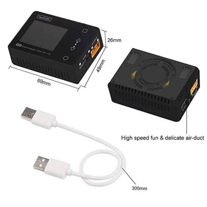  ToolkitRC M6 V2 150W 10A 1-6S DC Multifunctional Charger - Black、mySite、merchandisen