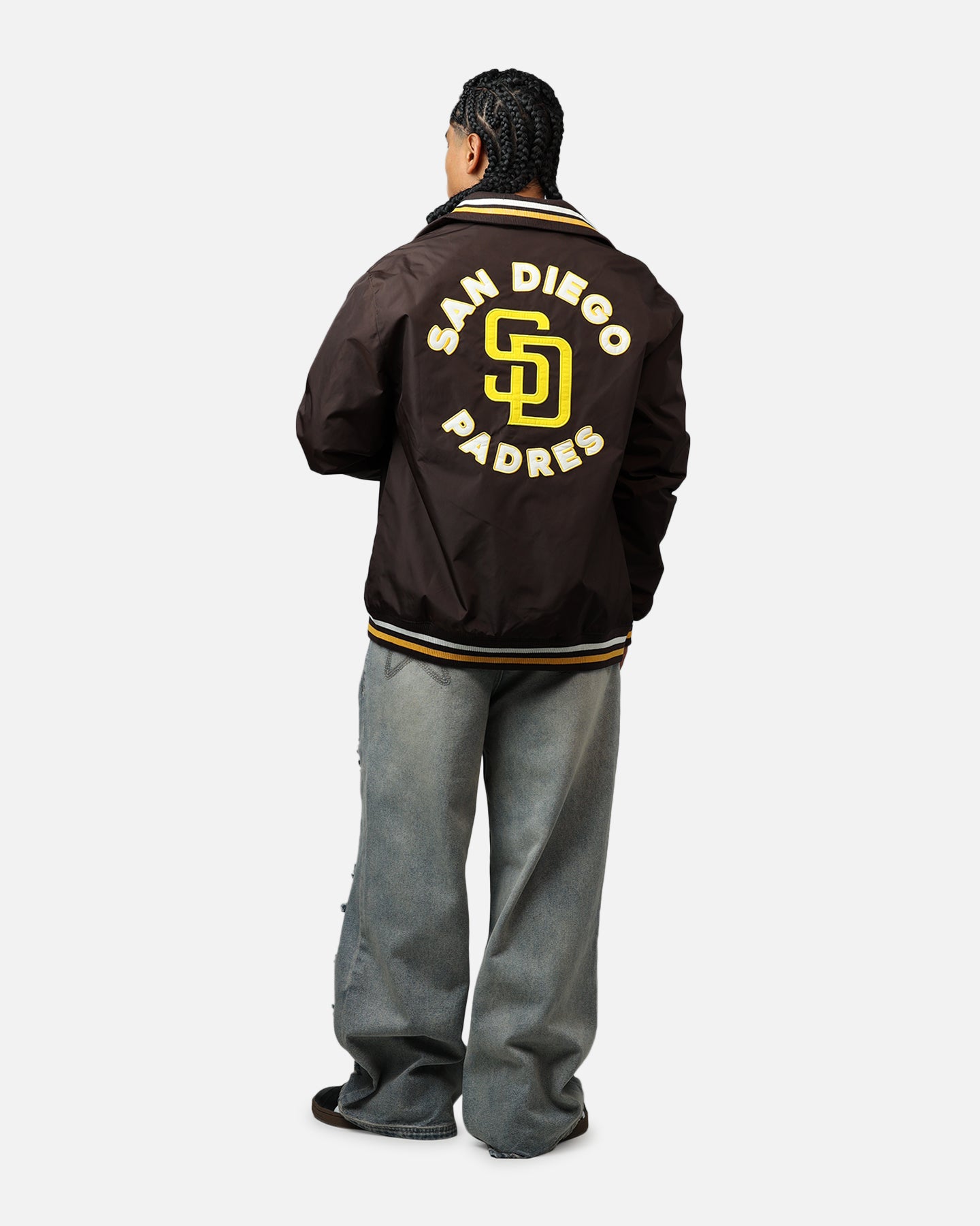 New Era San Diego Padres Throwback Jacket Brown、mySite、zt4zffjzw
