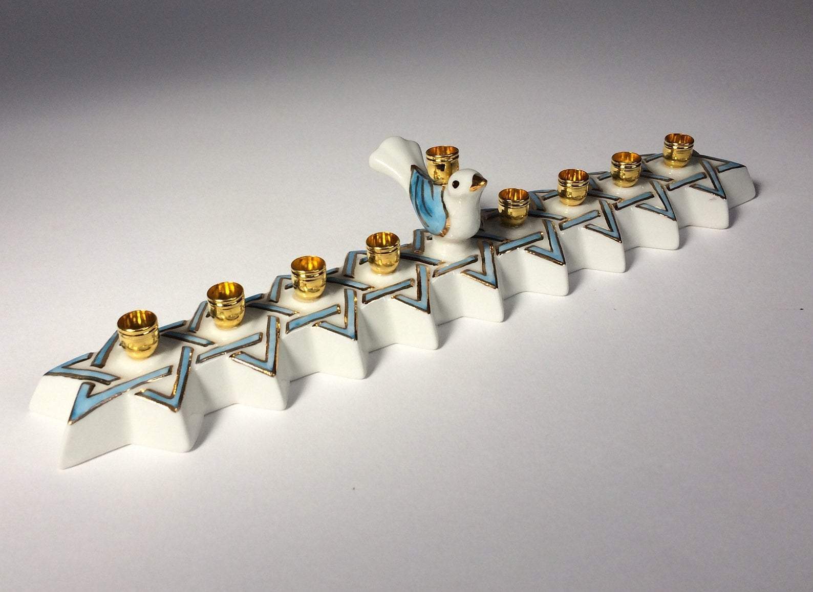 Porcelain Blue Bird Menorah、mySite、topwebapps