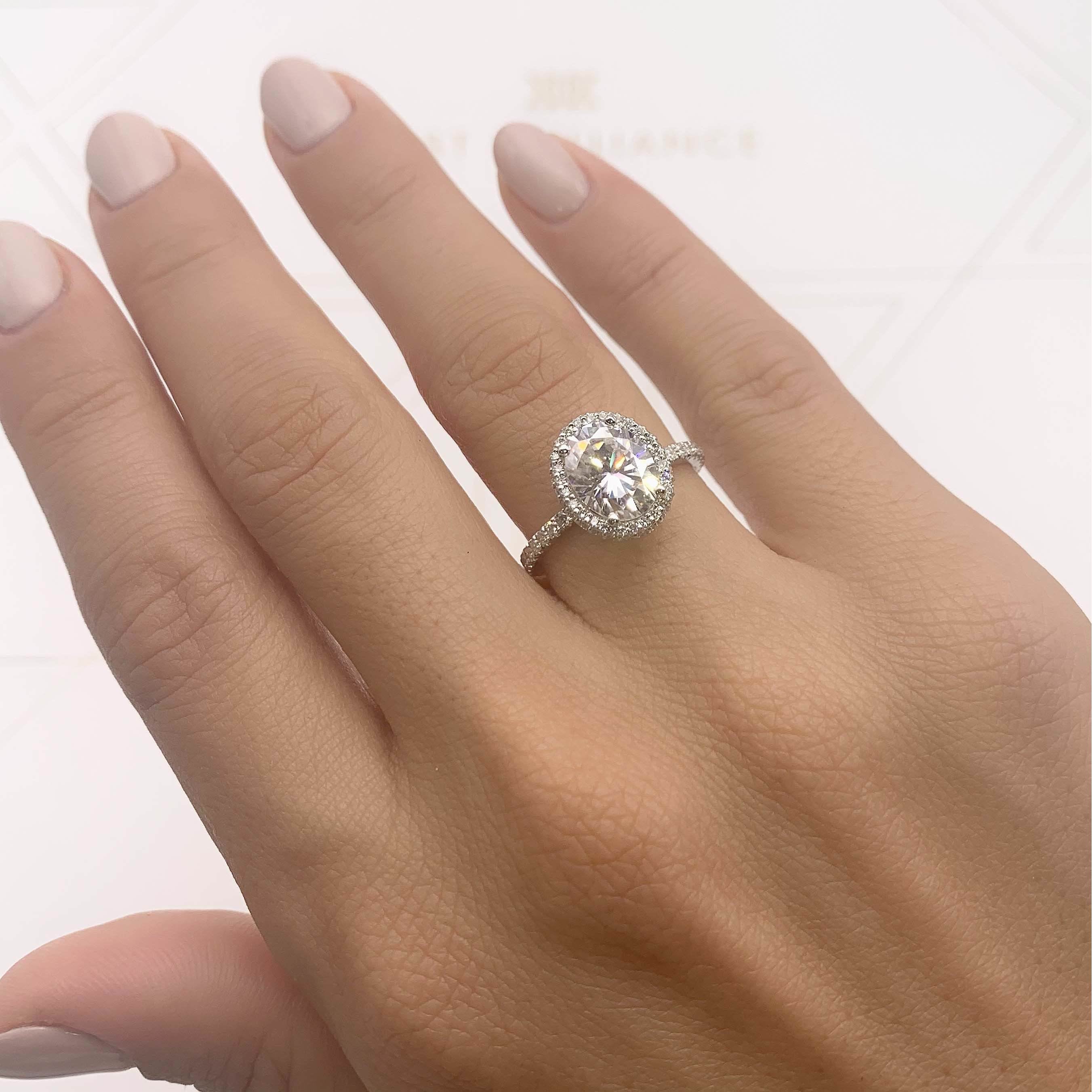 Parker Moissanite & Diamond Ring -Platinum、mySite、hinf8tx79