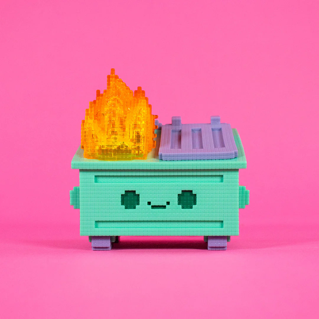  8-Bit Dumpster Fire Vinyl Figure、mySite、greenlandpopulation