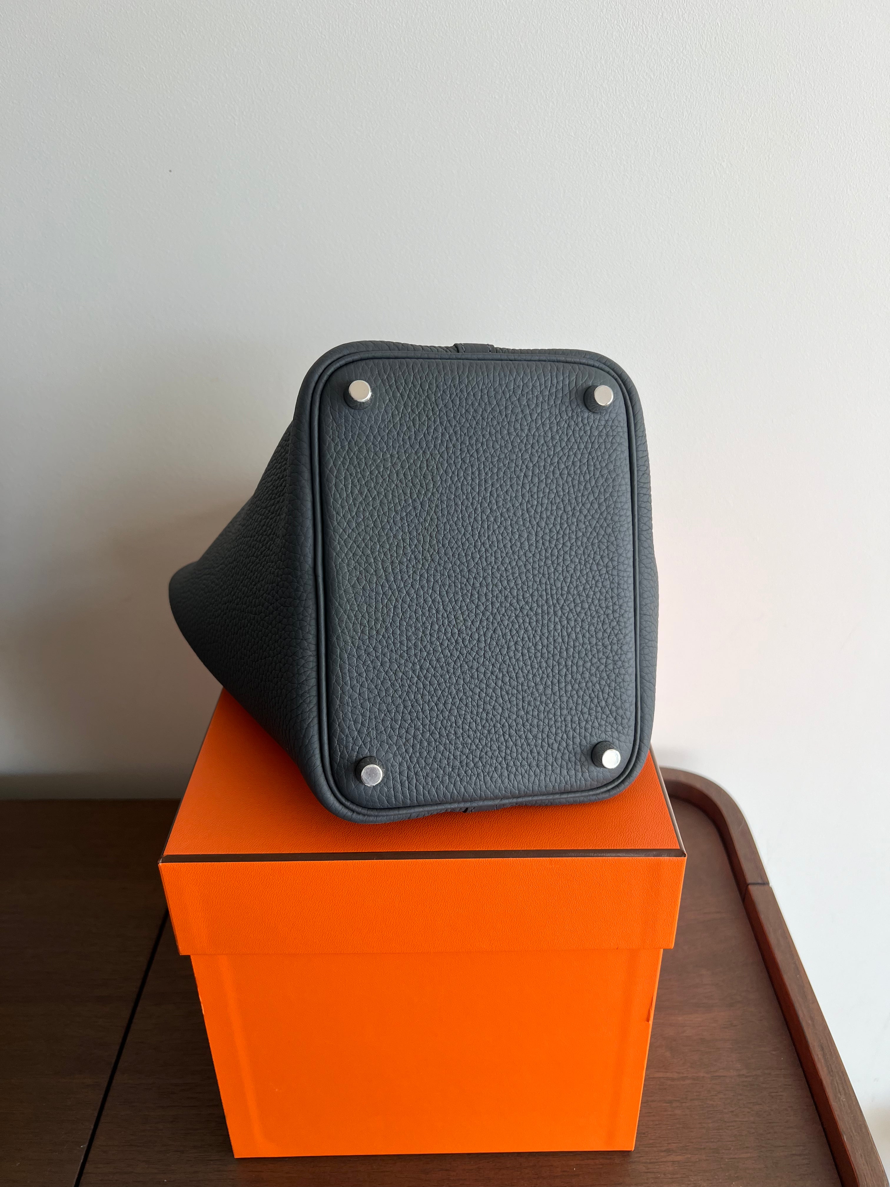 Hermès Picotin 18cm Gris Misty Clemence PHW、mySite、garminoutage.com