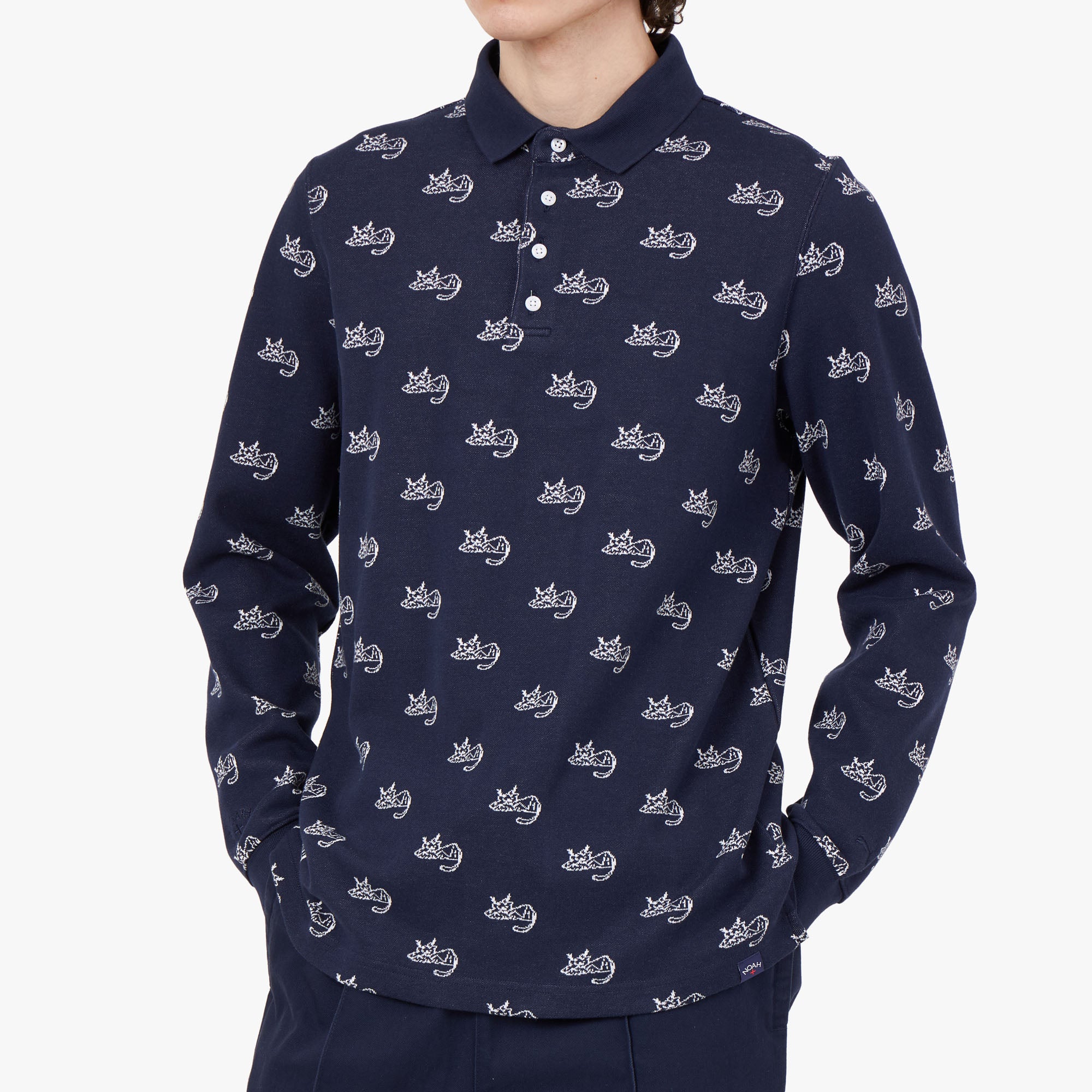 Puma x Noah Jacquard Polo Shirt / Puma Navy、mySite、merchandisen