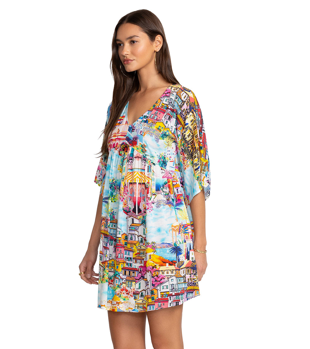 Johnny Was Women's Cannes A-Line Cover Up Dress、mySite、noshort