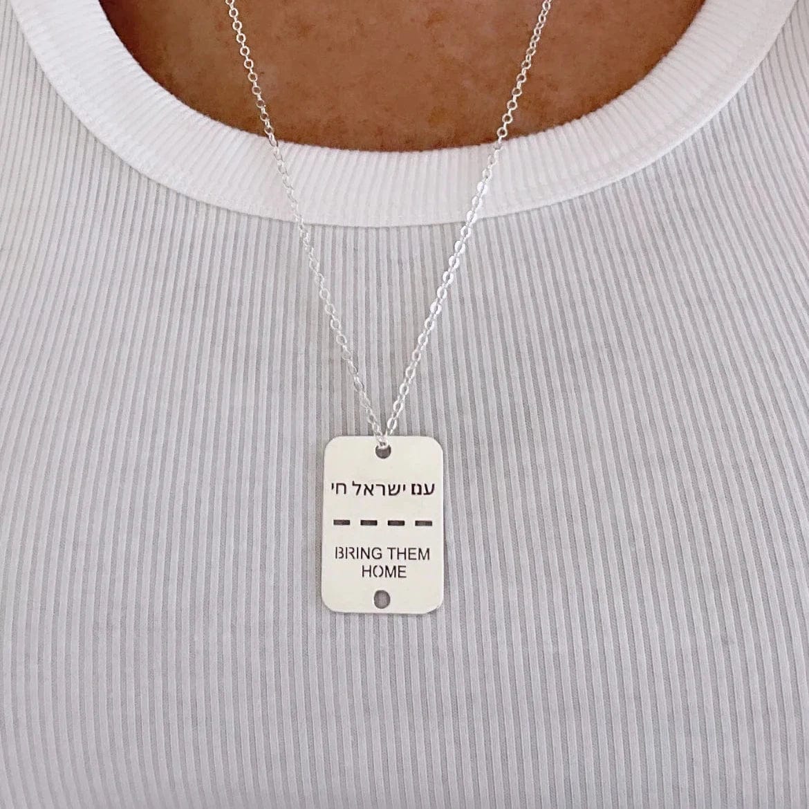 Bring Them Home Tag Necklace - (Sterling Silver or Gold-Plated) 100% of Profits Donated、mySite、topwebapps