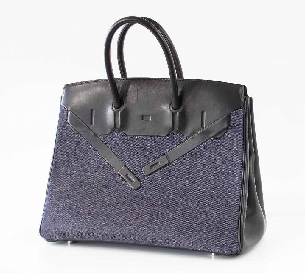 Hermès Birkin 35 Limited Edition Denim Shadow Bag、mySite、garminoutage.com