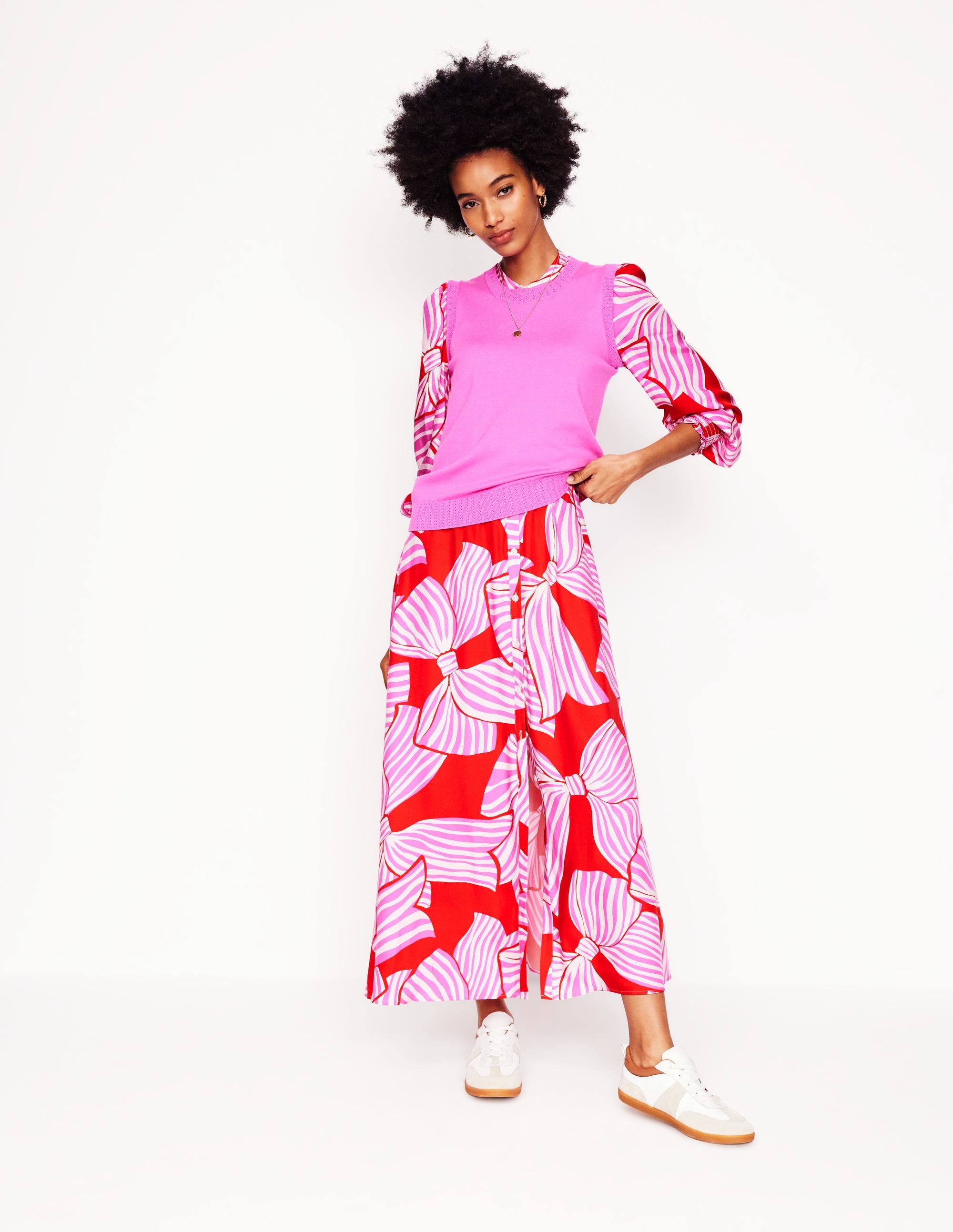  Ruby Collarless Shirt Dress-Rouge, Bow Scatter、mySite、ashleygrahame