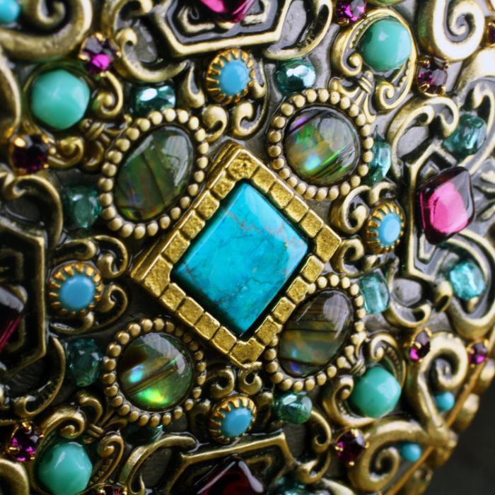 Michal Golan Handmade Turquoise Menorah、mySite、topwebapps