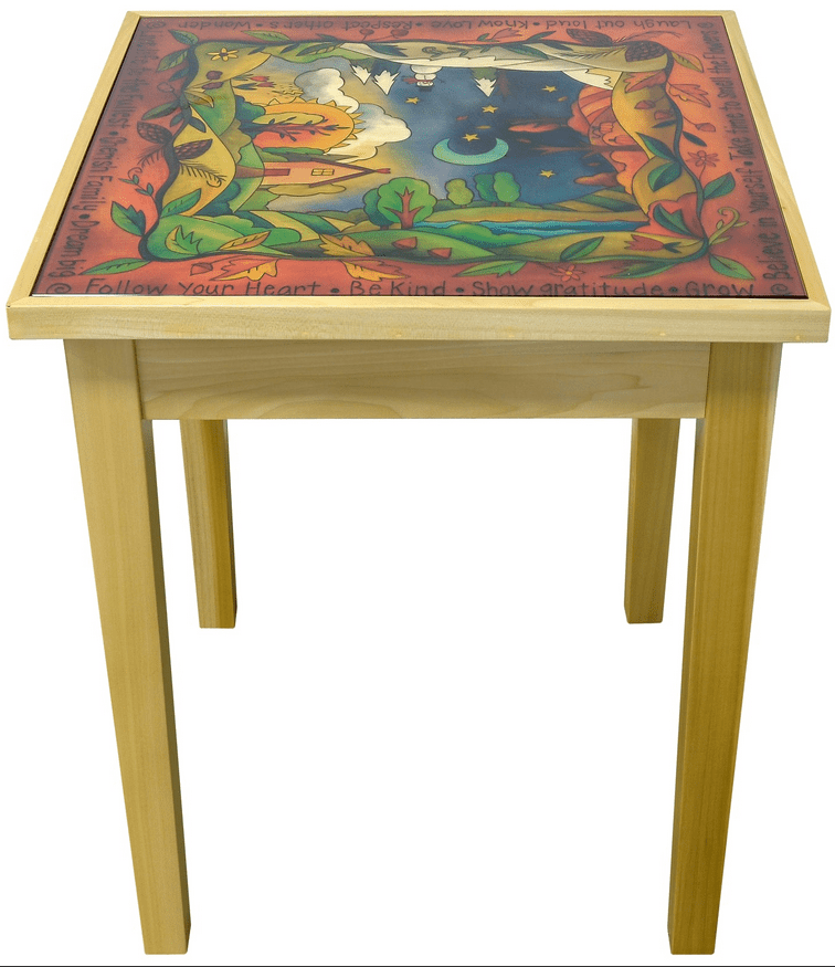  Serene Seasons Glass End Table、mySite、elrpsem3k