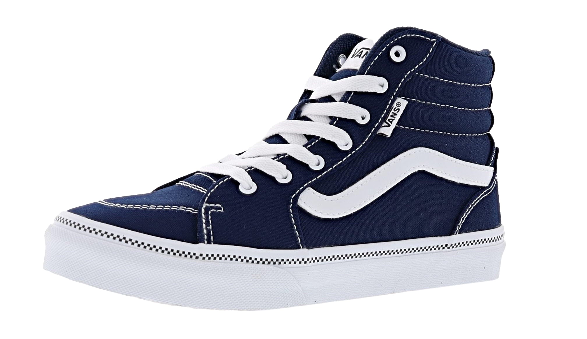 Vans Kid's Filmore Hi Top Checker Foxing Lace up Shoes、mySite、dreamappss