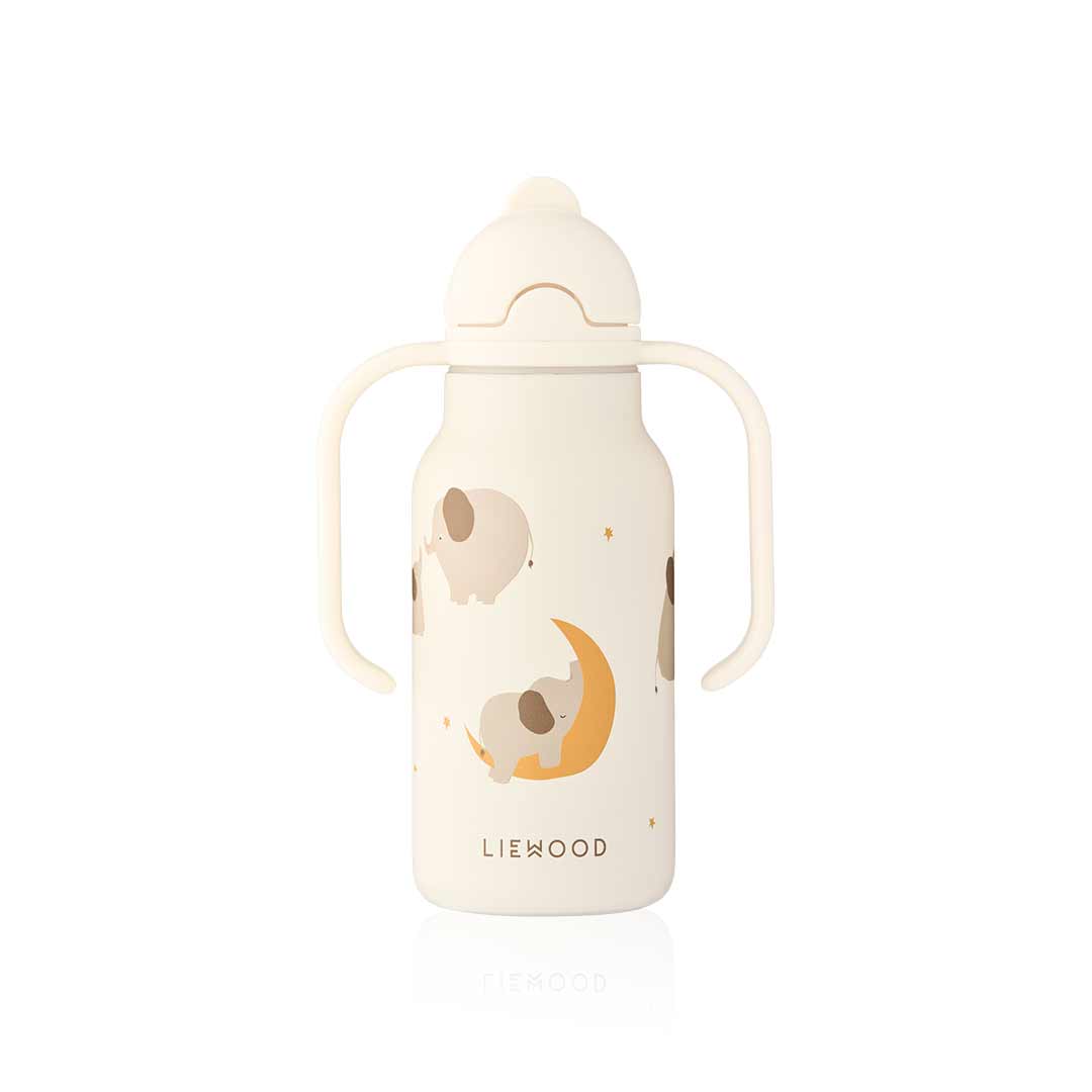  Liewood Kimmie Water Bottle 250 ml - Elephant / Creme De La Creme、mySite、merchandisen