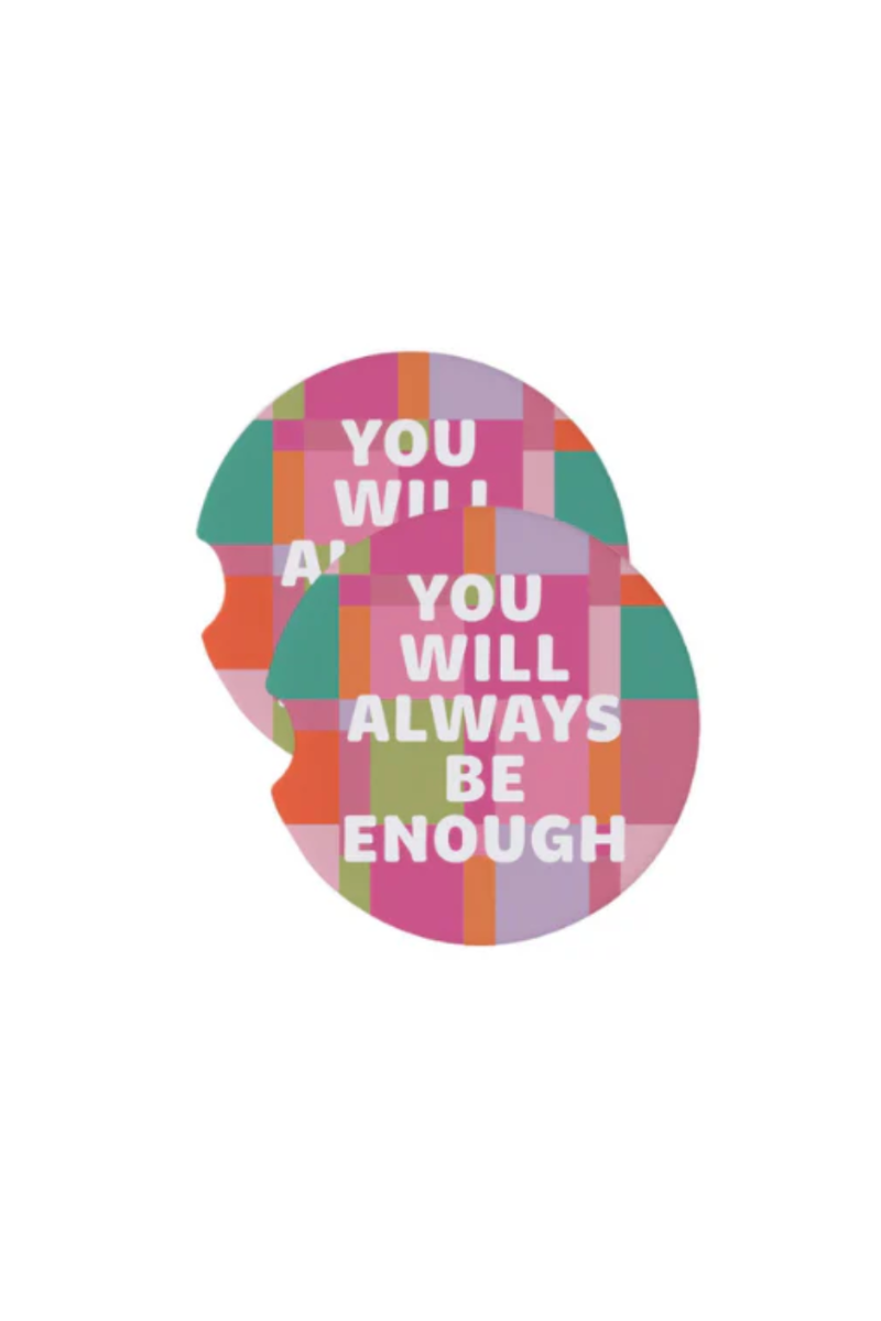 Always Be Enough Car Coasters- Set of 2、mySite、hinf8tx79