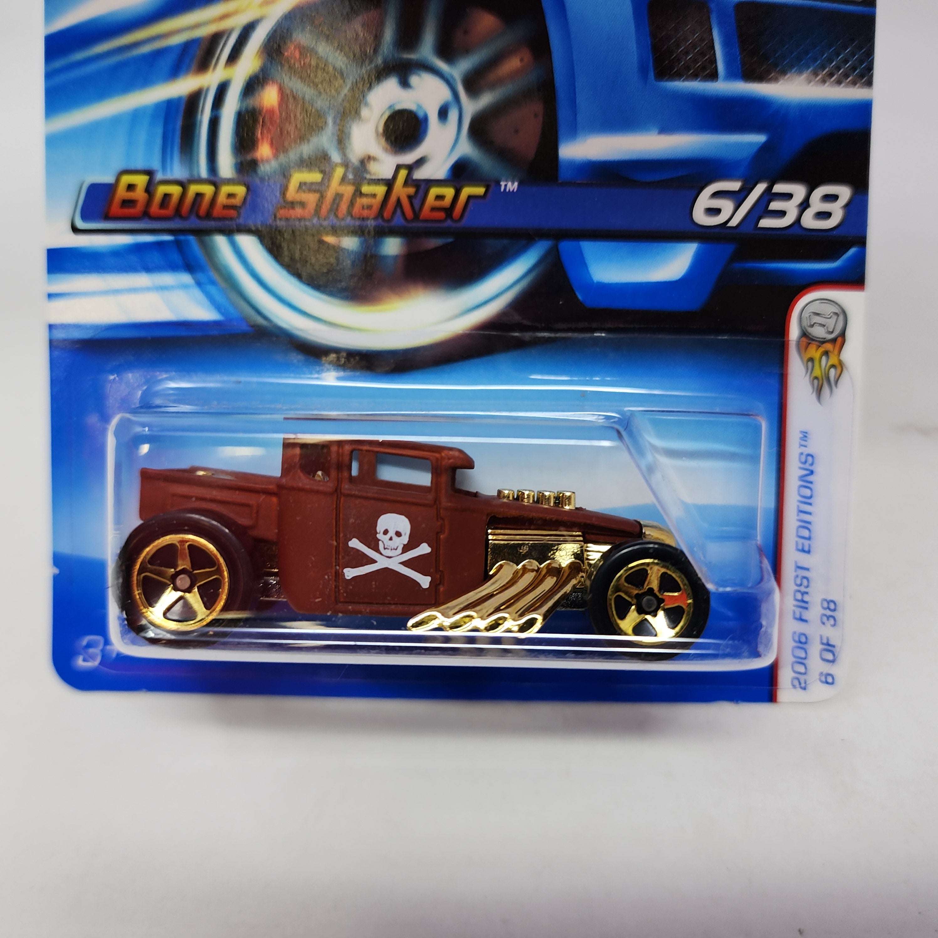 Bone Shaker #6 * Brown w/ 5sp Rim* Hot Wheels 2006、mySite、hgirdovlk