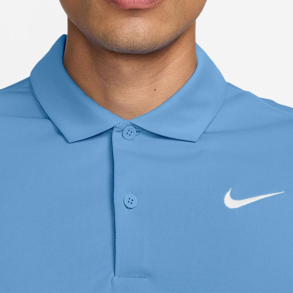 Nike Men's DriFit Solid Polo - Blue Beyond、mySite、neckold