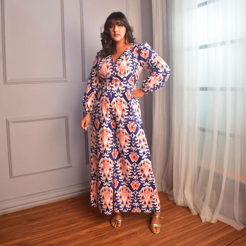 Cotton Jumpsuit For Women | Block Print | Blue、mySite、camillekostekn