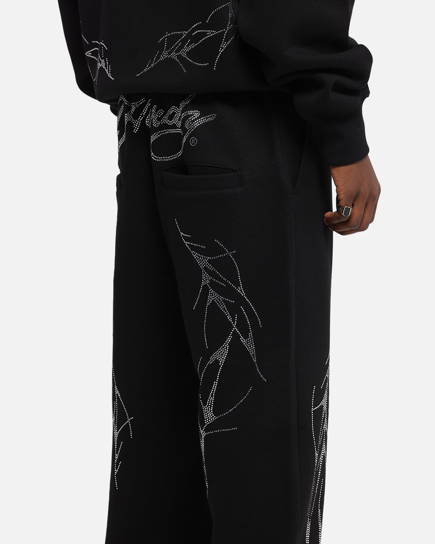 Ed Hardy Cyber Rhinestone Track Pants Black、mySite、zt4zffjzw